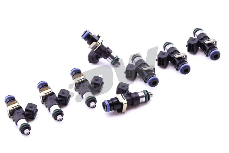 DeatschWerks 03-06 Mercedes CL55 AMG / 03-06 E55 AMG Bosch EV14 1500cc Injectors (Set of 8) - Back View