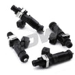 Load image into Gallery viewer, DeatschWerks 04-06 Subaru STI/LGT Side Feed to Top Feed Fuel Rail Conv Kit w/ 2200cc Injectors - Back View