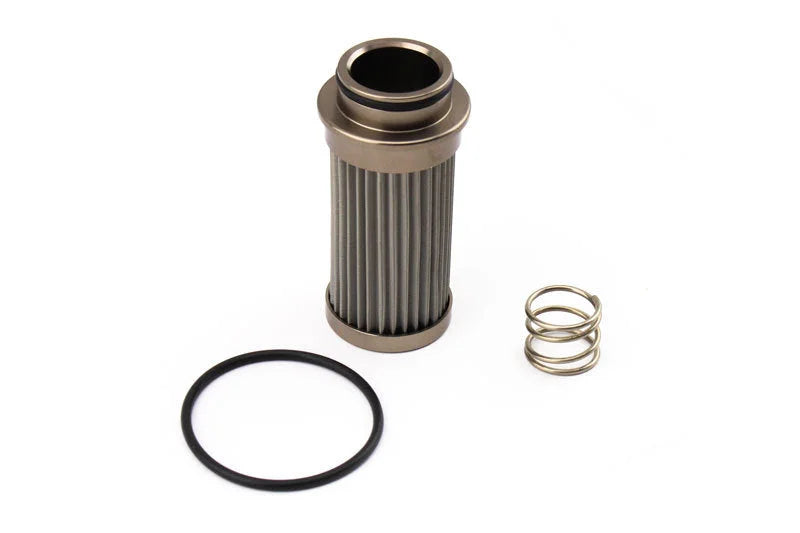 DeatschWerks 04-07 Subaru WRX/STI/Outback Sport / 04-08 Forester - 40 Micron Fuel Filter - Side View