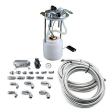 Load image into Gallery viewer, DeatschWerks 05-19 Yukon/Tahoe/Suburban DW400 Pump Module and Return SS CPE Plumbing Kit - Main Product View