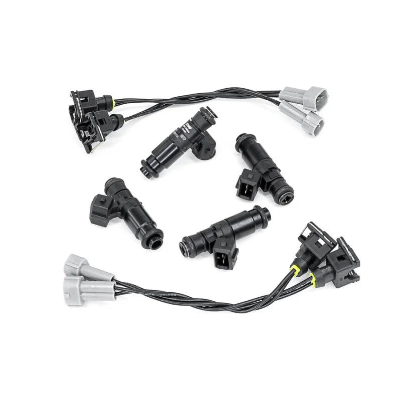 DeatschWerks 07-15 Mitsubishi Evo X 4B11T Bosch EV14 1500cc Injectors (Set of 4) - Back View