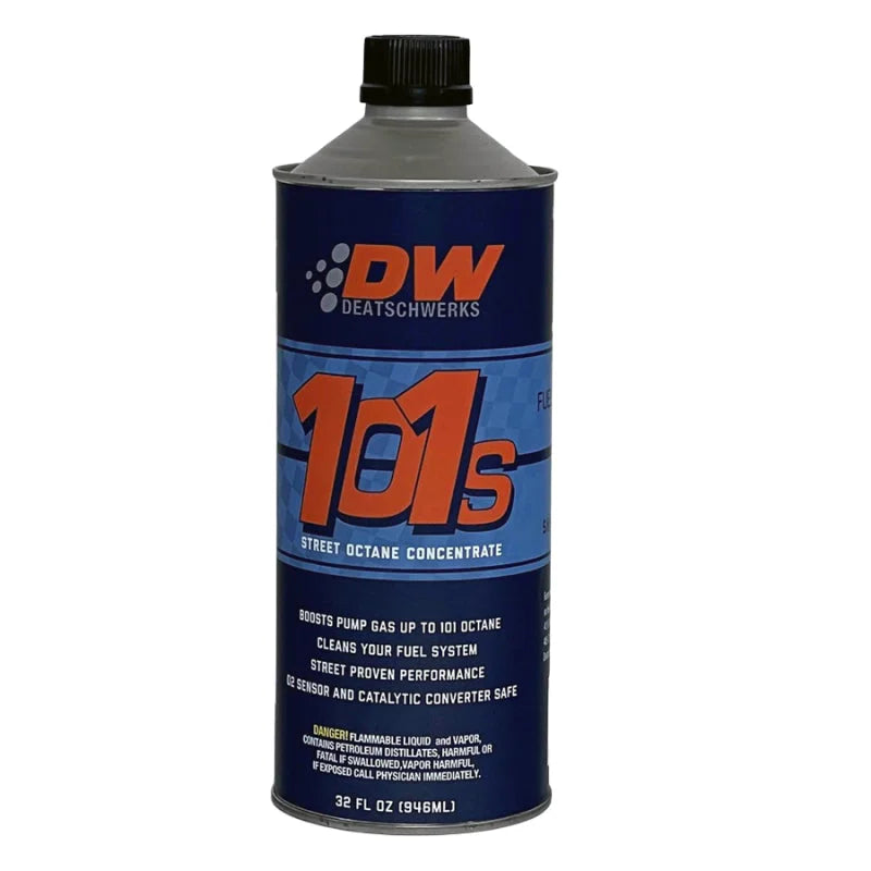 DeatschWerks 101S Street Octane Booster 32oz. Cans - Case of 8 - Side View