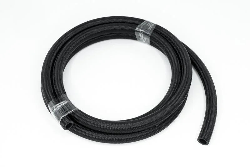 DeatschWerks 10AN Black Nylon Braided CPE Hose 10 Feet - Side View