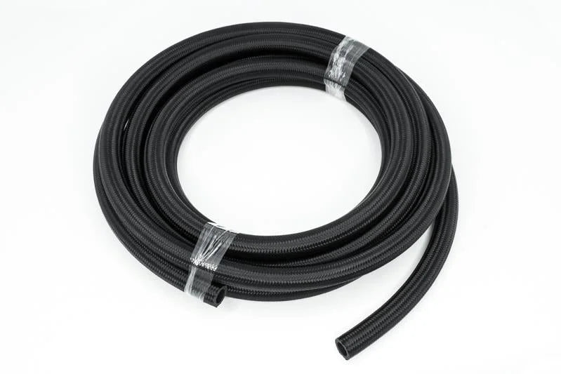 DeatschWerks 10AN Black Nylon Braided CPE Hose 20 Feet - Installation View