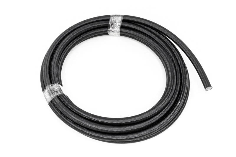 DeatschWerks 10AN Black Nylon Braided PTFE Hose 20 Feet - Installation View