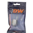 Load image into Gallery viewer, DeatschWerks 10AN Female Flare to 8AN Male Flare Reducer - Anodized DW Titanium - Side View