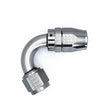 Load image into Gallery viewer, DeatschWerks 10AN Female Swivel 120-Degree Hose End CPE - Anodized Titanium - Main Product View