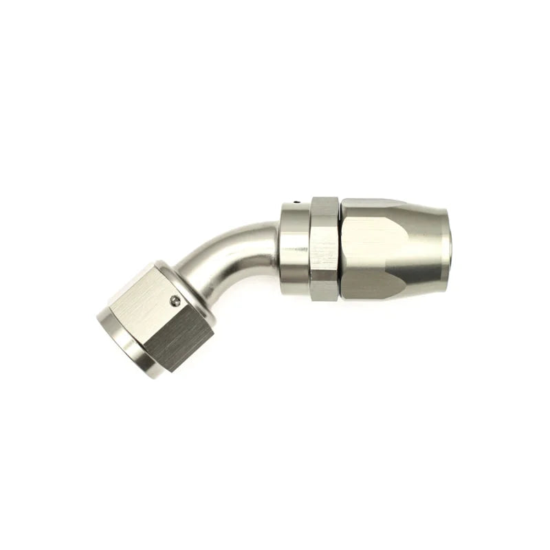 DeatschWerks 10AN Female Swivel 45-Degree Hose End CPE - Side View