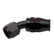 Load image into Gallery viewer, DeatschWerks 10AN Female Swivel 45-Degree Hose End PTFE (Incl Olive Insert) - Anodized Matte Black - Main Product View