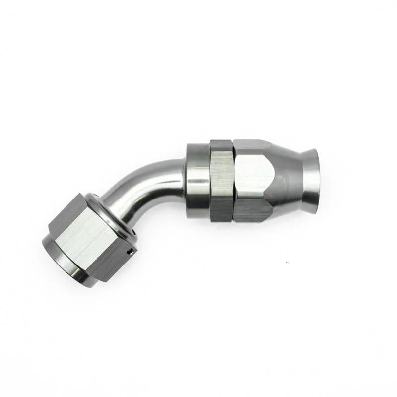 DeatschWerks 10AN Female Swivel 45-Degree Hose End PTFE (Incl. 1 Olive Insert) - Side View