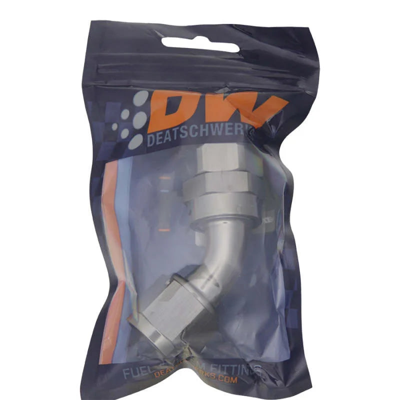 DeatschWerks 10AN Female Swivel 45-Degree Hose End PTFE (Incl. 1 Olive Insert) - Additional View 6
