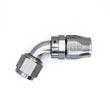 Load image into Gallery viewer, DeatschWerks 10AN Female Swivel 60-Degree Hose End CPE - Anodized Titanium - Side View