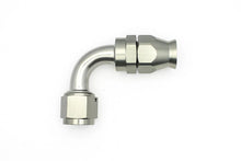 Load image into Gallery viewer, DeatschWerks 10AN Female Swivel 90-Degree Hose End PTFE (Incl. 1 Olive Insert) - Side View