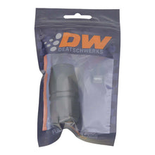 Load image into Gallery viewer, DeatschWerks 10AN Female Swivel Straight Hose End CPE - Anodized Matte Black - Side View