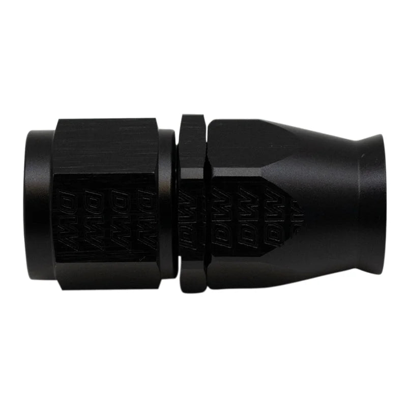 DeatschWerks 10AN Female Swivel Straight Hose End PTFE (Incl 1 Olive Insert) - Anodized Matte Black - Main Product View