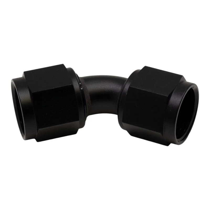 DeatschWerks 10AN Flare Female Swivel 45-Degree to 10AN Flare Female Swivel - Anodized Matte Black - Main Product View