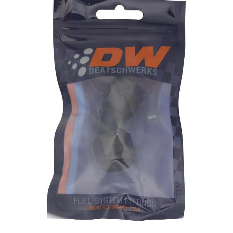 DeatschWerks 10AN Flare Female Swivel 45-Degree to 10AN Flare Female Swivel - Anodized Matte Black - Side View