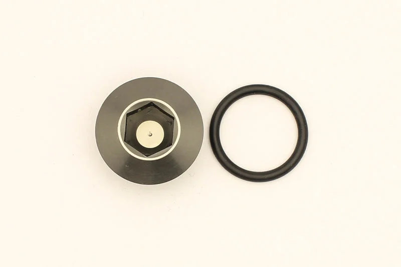 DeatschWerks 10AN ORB Male Plug Low Profile Internal Allen/Hex (Incl. O-Ring) - Side View