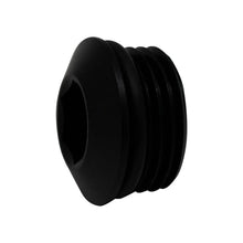 Load image into Gallery viewer, DeatschWerks 10AN ORB Male Plug Low Profile Internal Allen/Hex (Incl O-Ring) - Anodized Matte Black - Main Product View
