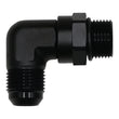 Load image into Gallery viewer, DeatschWerks 10AN ORB Male Swivel to 10AN Male Flare 90-Degree Fitting - Anodized Matte Black - Main Product View