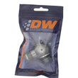 Load image into Gallery viewer, DeatschWerks 10AN ORB Male to 10AN Male Flare Low Profile 90-Degree Swivel - Anodized DW Titanium - Side View