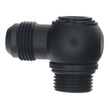 Load image into Gallery viewer, DeatschWerks 10AN ORB Male to 10AN Male Flare Low Profile 90-Degree Swivel - Anodized Matte Black - Main Product View