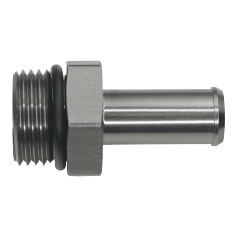 DeatschWerks 10AN ORB Male to 1/2in Male Barb Fitting - Anodized DW Titanium - Main Product View