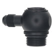 Load image into Gallery viewer, DeatschWerks 10AN ORB Male to 6AN Male Flare Low Profile 90-Degree Swivel - Anodized Matte Black - Main Product View
