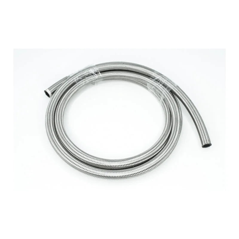 DeatschWerks 10AN SS Double Braided CPE Hose 10 Feet - Side View