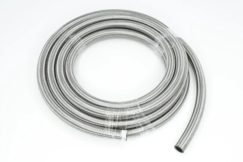 DeatschWerks 10AN SS Double Braided CPE Hose 20 Feet - Back View