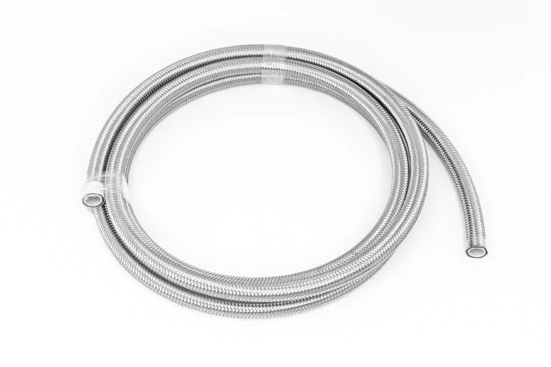 DeatschWerks 10AN SS Double Braided PTFE Hose 10 Feet - Back View