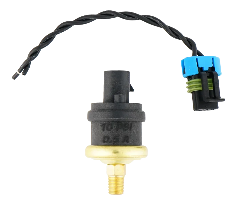 DeatschWerks 10psi 1/8th NPT Adjustable (8-12PSI) Hobbs Switch with Pigtail (0.5A)