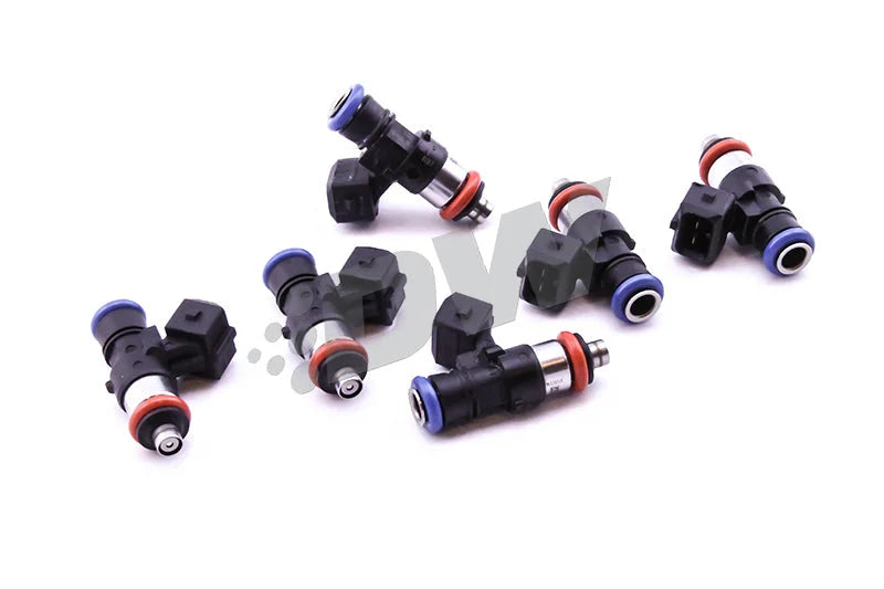 DeatschWerks 11+ Mustang 3.7L V6 Bosch EV14 1500cc Injectors (Set of 6) - Side View