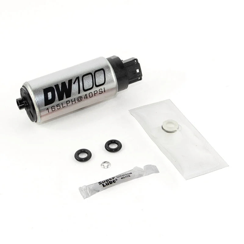 DeatschWerks 165 LPH In-Tank Fuel Pump w/ 06-11 Honda Civic (exc. SI) Install Kit - Back View