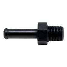 Load image into Gallery viewer, DeatschWerks 1/8in NPT Male Thread 1/4in Hose Barb - Anodized Matte Black - Main Product View