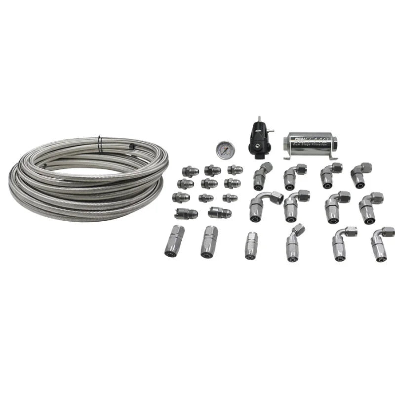 DeatschWerks 2006+ Hemi X2 Series Pump Module -8AN Feed w/ -6AN Return PTFE Plumbing Kit - Main Product View