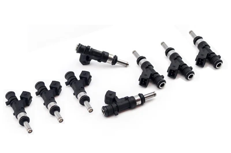 DeatschWerks 2015-2017 Dodge Charger/Challenger Hellcat 850cc Top Feed Injectors (Set of 8) - Side View