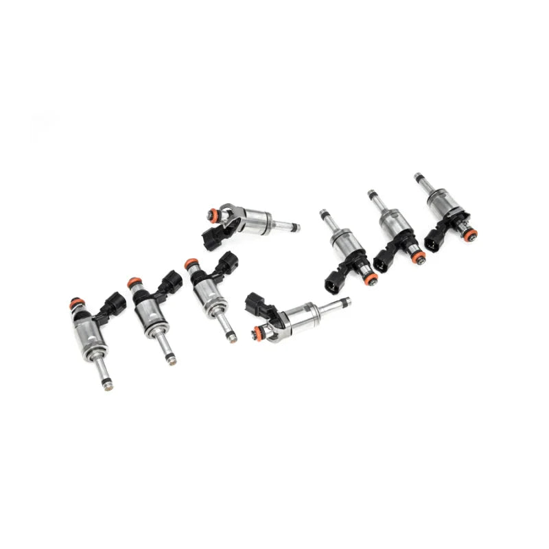 DeatschWerks 2018 Ford Mustang GT 5.0L 1700cc Injectors (GDI) (Set of 8) - Side View