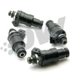 Load image into Gallery viewer, DeatschWerks 240sx CA18DET Low Z 1200CC Low Z Top Feed Injectors - Side View