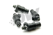 Load image into Gallery viewer, DeatschWerks 240sx CA18DET Low Z 1200CC Low Z Top Feed Injectors - Side View