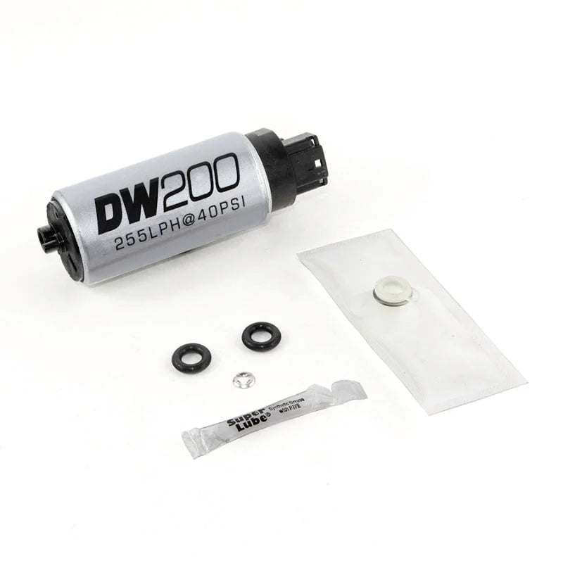 DeatschWerks 255 LPH In-Tank Fuel Pump w/ 06-11 Honda Civic (Exc Si) Set Up Kit - Back View