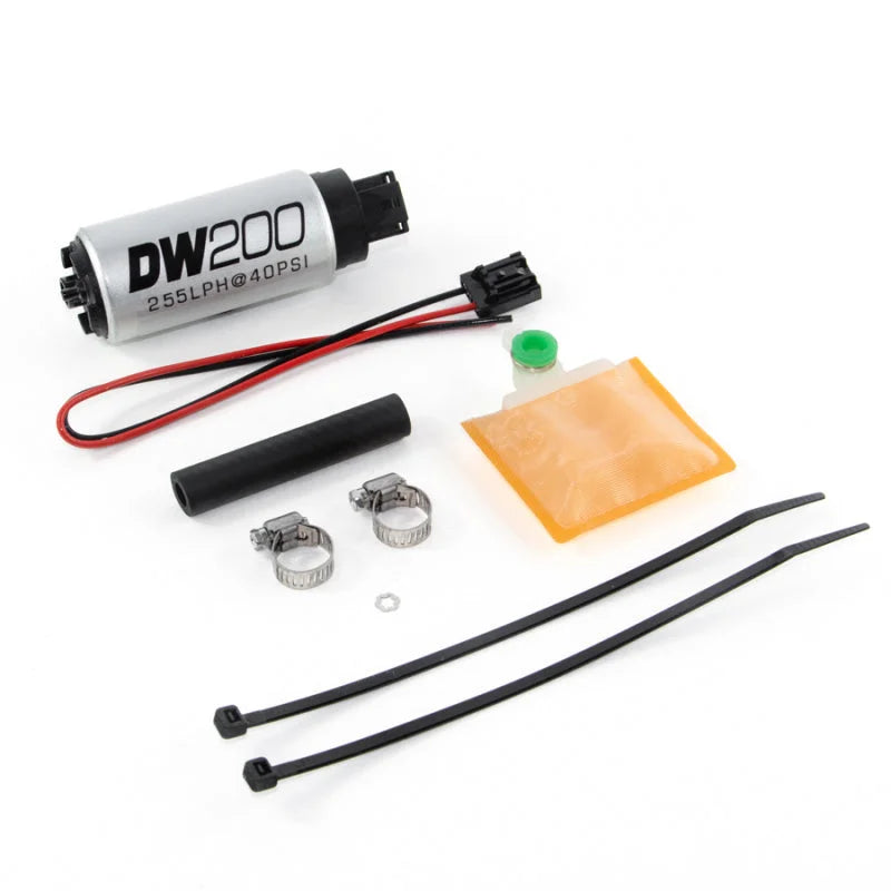DeatschWerks 255 LPH In-Tank Fuel Pump w/ 90-94 Eclipse FWD Set Up Kit - Side View