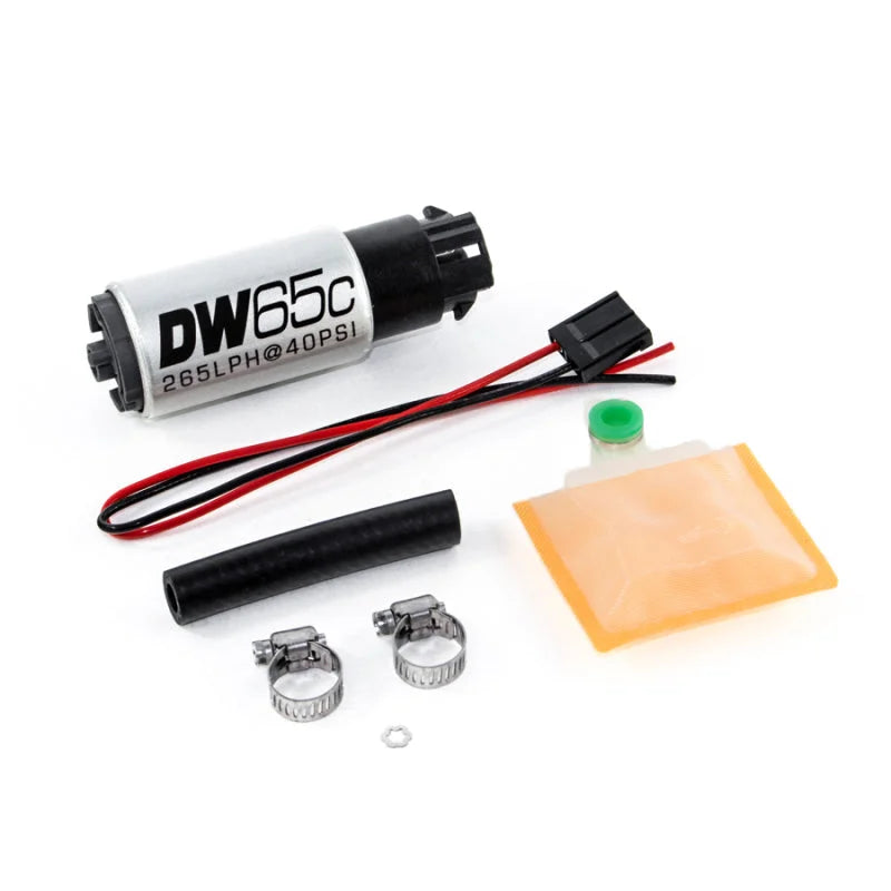 DeatschWerks 265 LPH Compact In-Tank Fuel Pump w/ Clips & Universal Install Kit - Main Product View