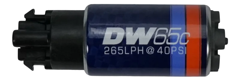 DeatschWerks 265 LPH DW65C Series Compact Fuel Pump w/ Mounting Clips - Main Product View