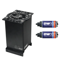 Load image into Gallery viewer, DeatschWerks 3.0L Staged Surge Tank w/ DW300 Fuel Pumps - Main Product View