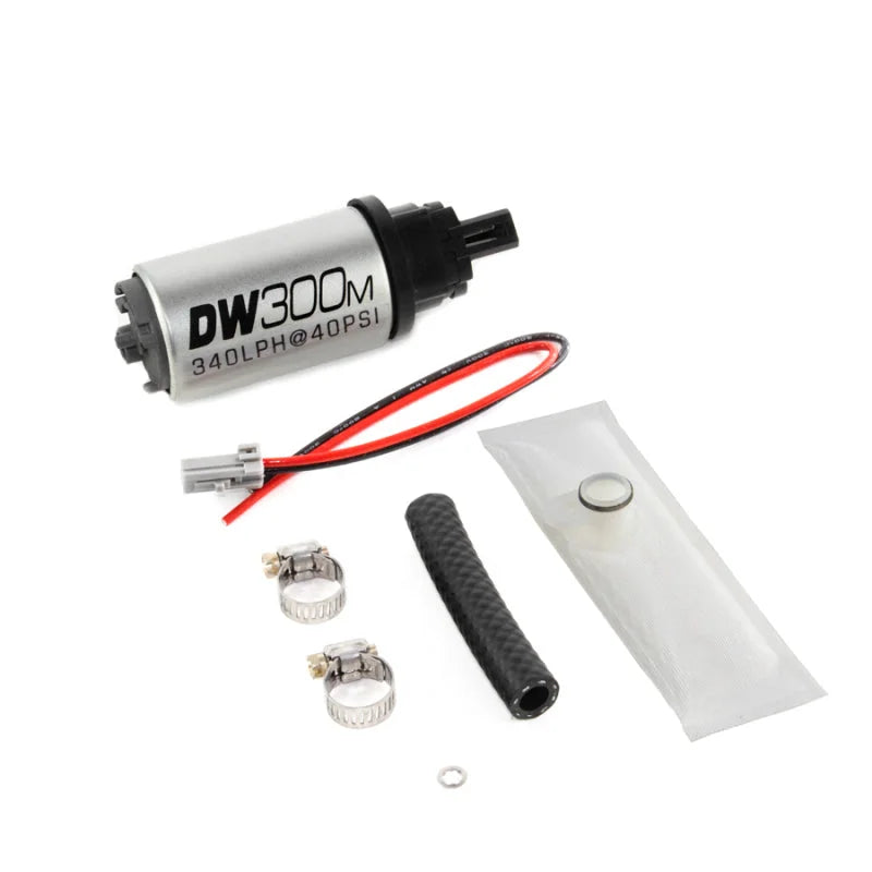 DeatschWerks 340 LPH Ford In-Tank Fuel Pump DW300M Series w/ 97-04 F-150/F-250 V6/V8 Install Kit - Side View