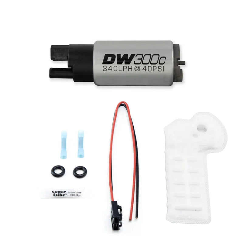 DeatschWerks 340lph DW300C Compact Fuel Pump 17-20 Honda Civic Type R (w/o Mounting Clips) - Detail View