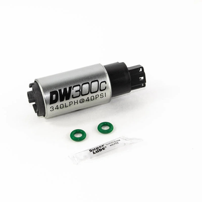 DeatschWerks 340lph DW300C Compact Fuel Pump w/ 02-06 RSX Set Up Kit (w/o Mounting Clips) - Main Product View