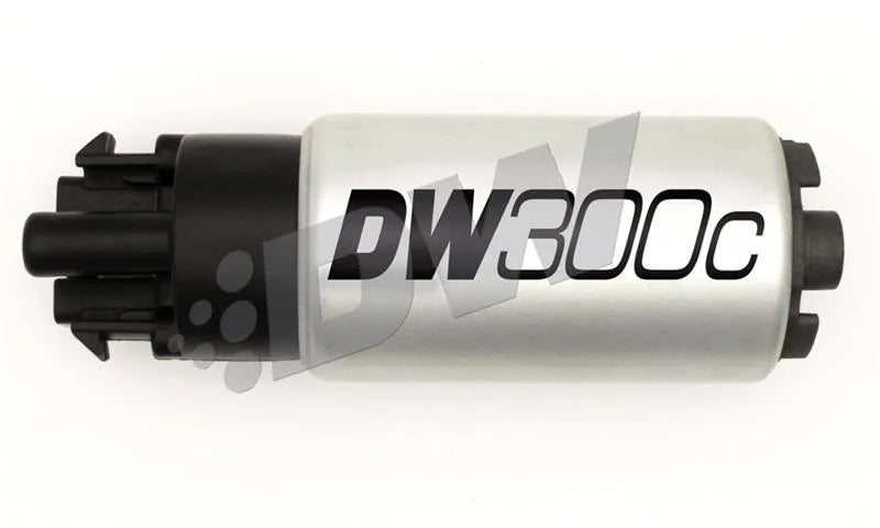 DeatschWerks 340lph DW300C Compact Fuel Pump w/ Mounting Clips - Main Product View