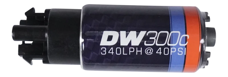 DeatschWerks 340lph DW300C Compact Fuel Pump w/ Mounting Clips - Installation View